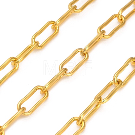 Stainless Steel Oval Paperclip Chains CHS-G040-01B-G-1