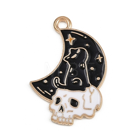 Halloween Alloy Enamel Pendants FIND-I052-01KCG-04-1