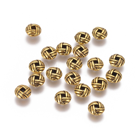 Zinc Alloy Spacer Beads PALLOY-ZN25847-AG-FF-1