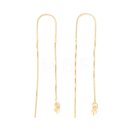 925 Sterling Silver Ear Thread with Peg Bails STER-P047-12G-1