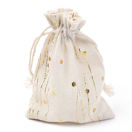 Christmas Theme Cotton Fabric Cloth Bag X-ABAG-H104-B11-1