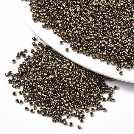 Electroplate Glass Seed Beads SEED-S042-01B-03-1