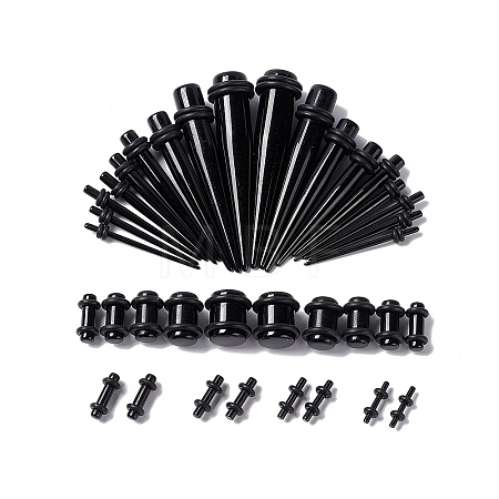 36Pcs 18 Style Ear Plugs Gauges Stretching Kit KY-C010-01E-1