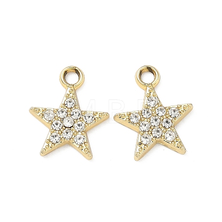 Alloy Rhinestone Pendants ALRI-D303-07G-1