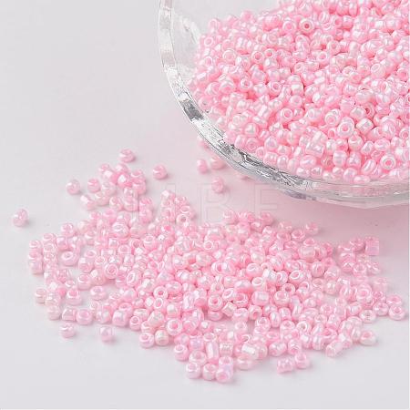 12/0 Opaque Colours Round Glass Seed Beads X-SEED-A010-2mm-55-1