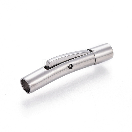 Tarnish Resistant 304 Stainless Steel Bayonet Clasps STAS-E473-01A-P-1