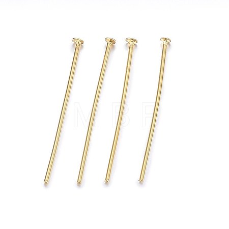 304 Stainless Steel Flat Head Pins X-STAS-F174-09G-B-1