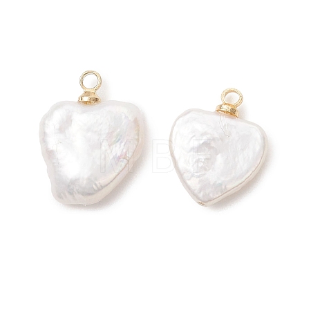 Natural Baroque Pearl Keshi Pearl Pendants PALLOY-JF04777-02-1