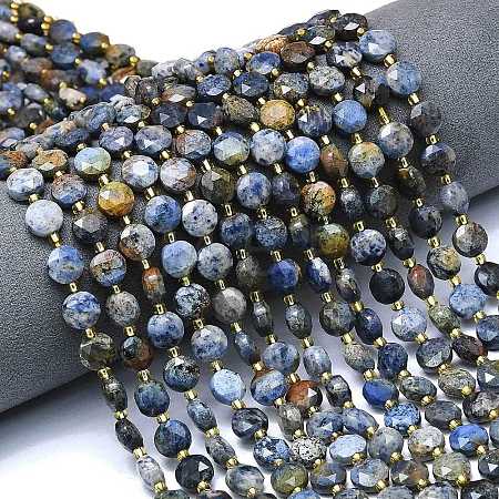 Natural Dumortierite Beads Strands G-C116-A81-02-1