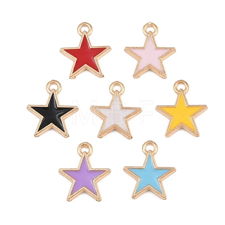 Alloy with Enamel Charms AL-CBA9C31-06G-1