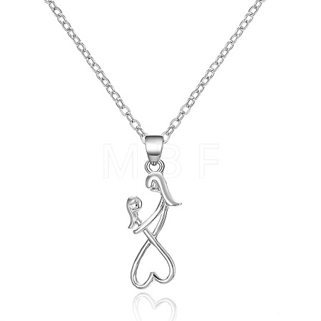 Mother's Day Alloy Pendant Necklaces FS-WG726DB-03-1