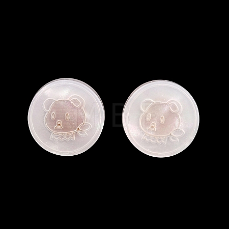 1-Hole Resin Alloy Shank Buttons FIND-B065-03G-01-1