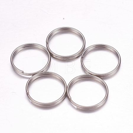 Tarnish Resistant 304 Stainless Steel Split Rings X-STAS-F117-33P-1