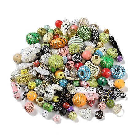 Opaque Acrylic Beads X1-MACR-L005-04A-1