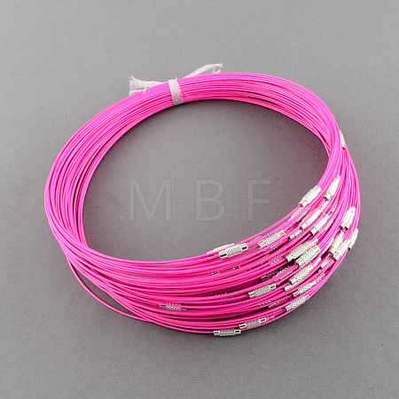 Stainless Steel Wire Necklace Cord DIY Jewelry Making TWIR-R003-11-1
