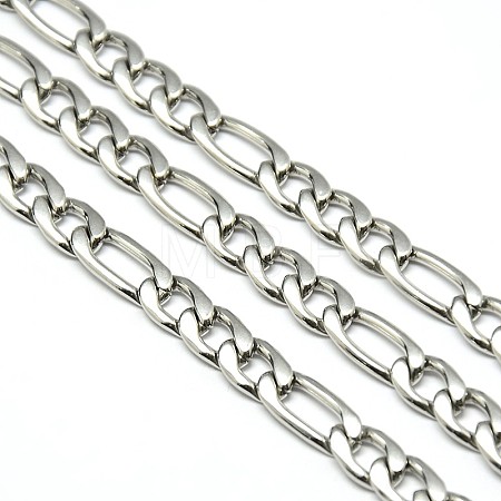 Tarnish Resistant Stainless Steel Figaro Chains STAS-M032-45P-1.6mm-1