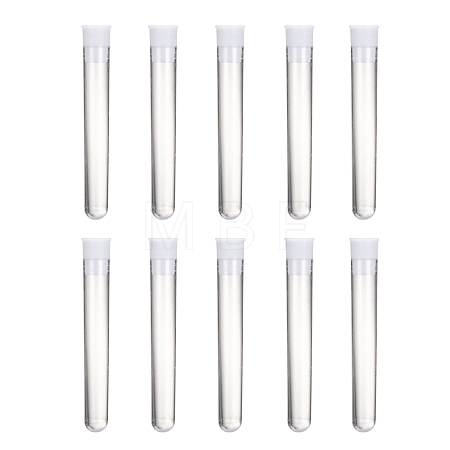Clear Tube Plastic Bead Containers with Lid X-C065Y-1