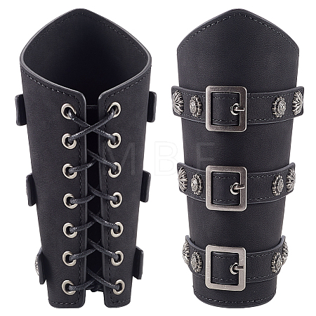 Adjustable Imitation Leather Cord Bracelet AJEW-WH0010-51B-1