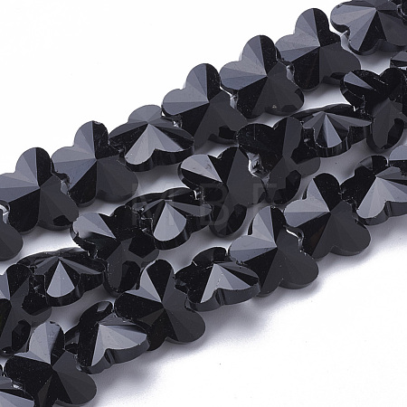 Transparent Glass Beads GLAA-Q066-14mm-B01-1