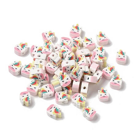 Handmade Polymer Clay Beads X-CLAY-H005-17D-1