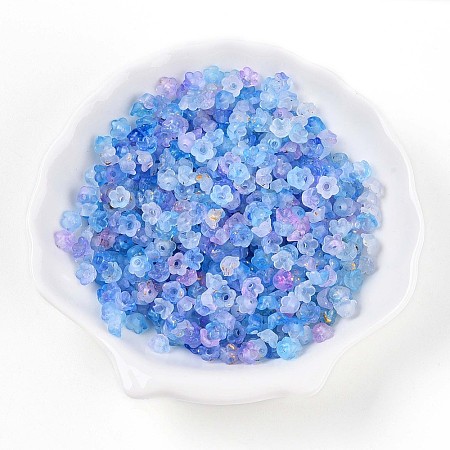 Frosted Transparent Acrylic Beads X-OACR-N137-72K-1