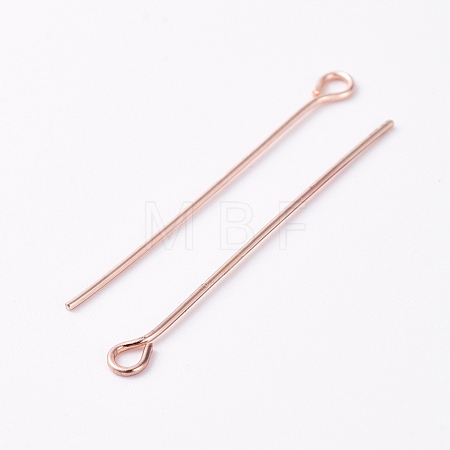 Brass Eye Pins KK-TAC0002-19RG-1