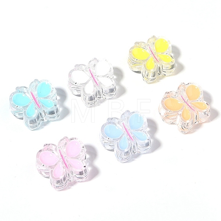 Random color Transparent Acrylic Beads ANIM-PW0001-078B-1