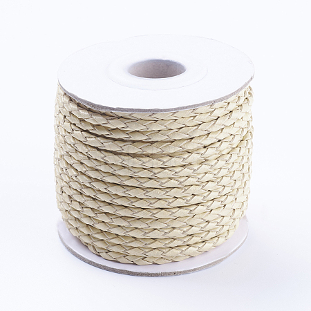 Round Braided Cowhide Cords WL-L009-01N-1
