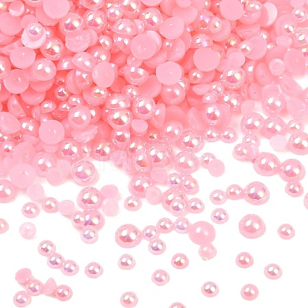 Electroplated Opaque Flat Back Resin Cabochons LS-RESI-XCP0002-45D-1