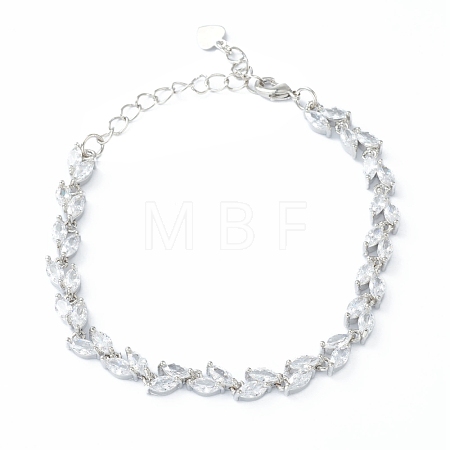 Brass Charm Bracelets BJEW-B010-01P-1