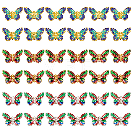 36Pcs 3 Colors Alloy Enamel Beads FIND-CA0009-29-1