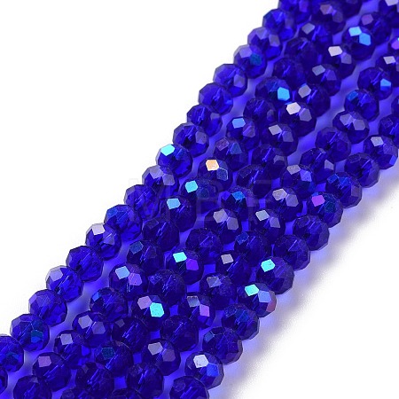 Electroplate Glass Beads Strands EGLA-A034-T1mm-L16-1