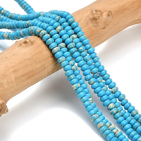 Synthetic Imperial Jasper Beads Strands G-L635-A09-4x2mm-03-1