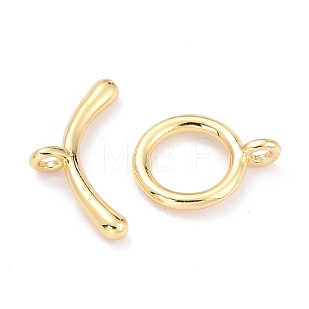 Rack Plating Brass Toggle Clasps KK-B036-09G-1