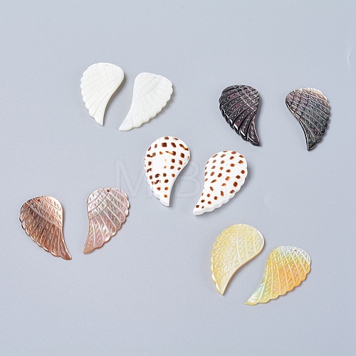 Natural Shell Pendants SSHEL-L016-007-1