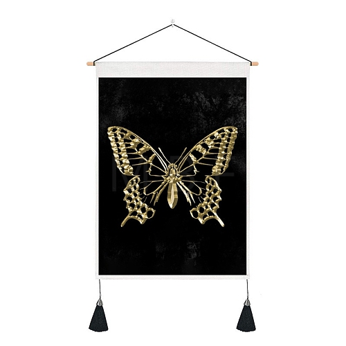 Butterfly Pattern Polyester Wall Hanging Tapestry PW-WG0A325-08-1