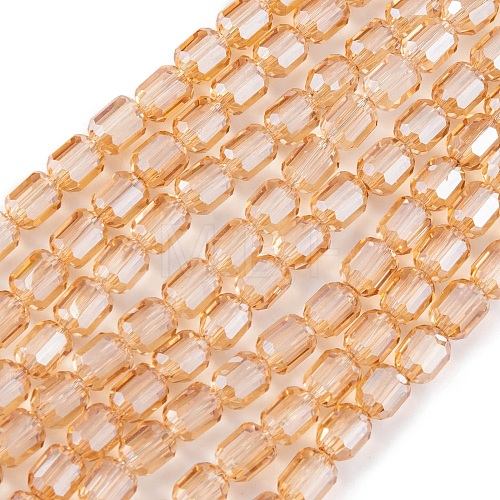 Electroplate Glass Beads Strands EGLA-D031-01T-1