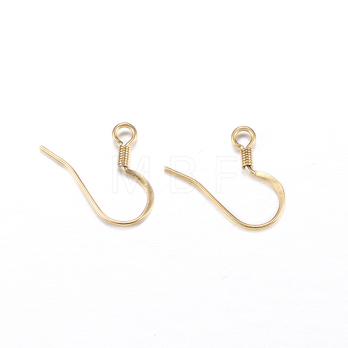 Ion Plating(IP) 304 Stainless Steel French Earring Hooks X-STAS-N0013-15G-1