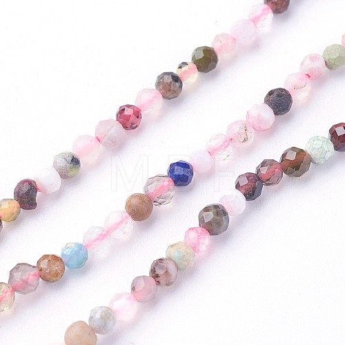 Natural Mixed Gemstone Beads Strands X-G-F619-21-2mm-1