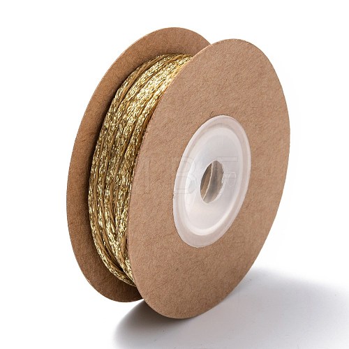 Polyester Christmas Glitter Twisted Cord Rope NWIR-P020-A05-1