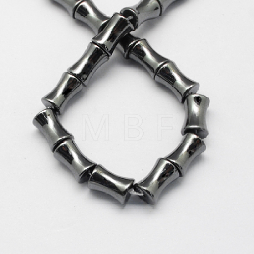 Non-magnetic Synthetic Hematite Beads Strands G-Q908-16x8mm-1