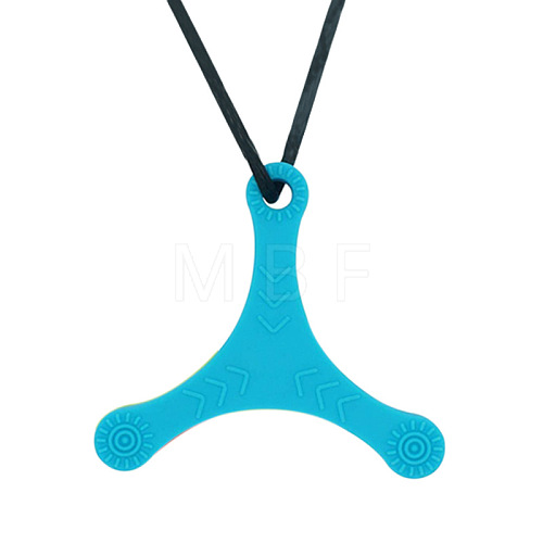 Dart Shape Food Grade Eco-Friendly Silicone Pendants PW-WGD6024-06-1