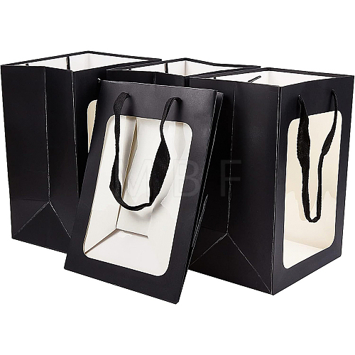 Kraft Paper Bags with Handle AJEW-BC0001-55A-A-1