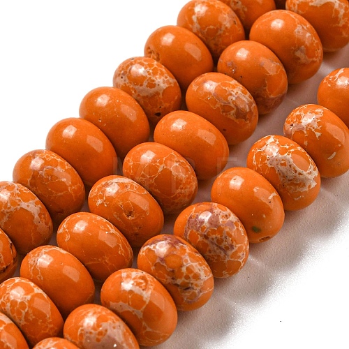 Synthetic Imperial Jasper Dyed Beads Strands G-D077-E01-01F-1