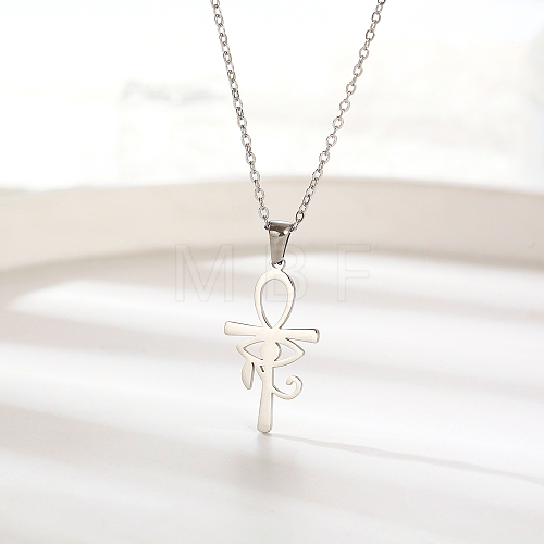 Fashionable stainless steel pendant necklace suitable for daily wear for women. AI3619-2-1