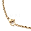 304 Stainless Steel Box Chain Lariat Necklaces NJEW-JN05887-5