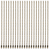 100Pcs Iron Ball Chains with Connectors IFIN-SP0001-67AB-7