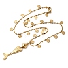 304 Stainless Steel Fish Pendant Necklaces for Women NJEW-F362-01G-3