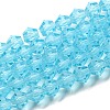 Transparent Glass Beads Strands EGLA-A039-T4mm-D20-1