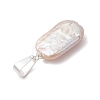 Natural Baroque Keshi Pearl Pendants PALLOY-JF05218-02-3
